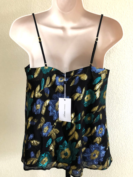 Lovers + Friends NEW Size XS Metallic Floral Rhode Cami