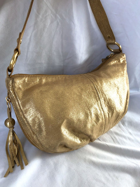 Hobo International Phoebe Gold Leather Bag