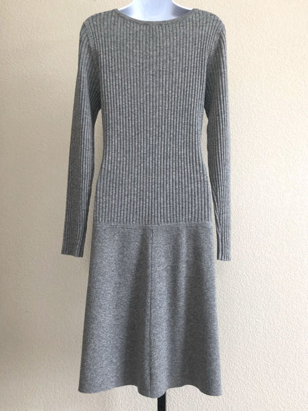 Sundance SMALL Gray Merino Wool Knit Dress