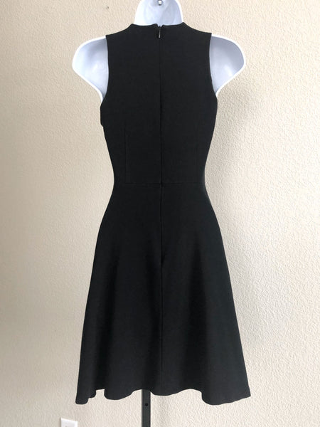Theory Size 2 Black Fit and Flare Dress