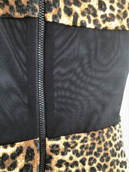 Alice + Olivia Size Small Leopard Print Dress