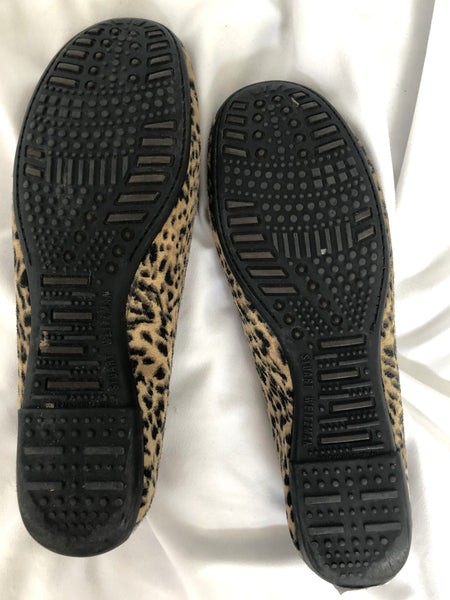 Stuart Weitzman Size 6.5 Suede Leopard Loafers