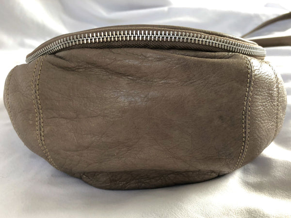 Sundance Gray Leather Cross Body Bag