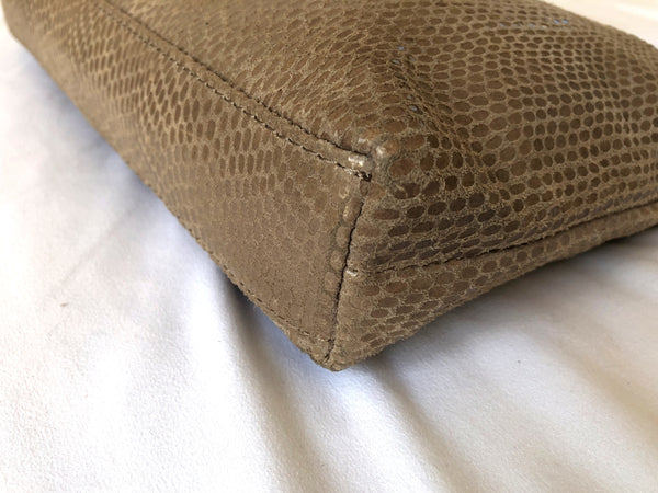 Margot Mary Scoop Tan Snakeskin Cross Body