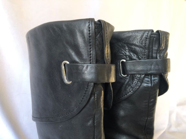 Frye Size 9 Bethany Black Leather Boot