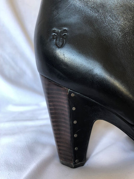 Frye Size 9 Bethany Black Leather Boot