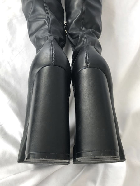 Schutz Darlyn Size 6 Vegan Leather Over the Knee Boots