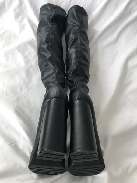 Schutz Darlyn Size 6 Vegan Leather Over the Knee Boots