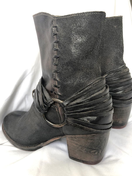 Bed Stu Rea Size 5.5 - 6 Brown Leather O-ring Bootie