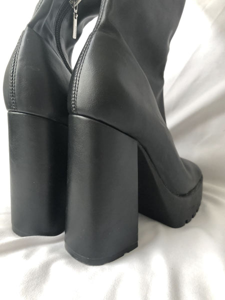 Schutz Darlyn Size 6 Vegan Leather Over the Knee Boots