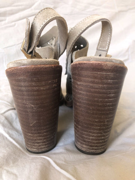 Rag & Bone Size 7.5 Wyatt Gray Suede Sandals