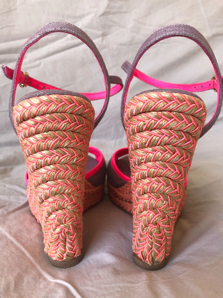 Jean-Michel Cazabat Size 5.5 - 6 Fatima Wedge Sandals