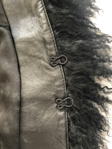 Royal Underground Size XS Leather and Fur Vest