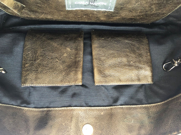 Carla Mancini Brown Leather Tote - CLEARANCE