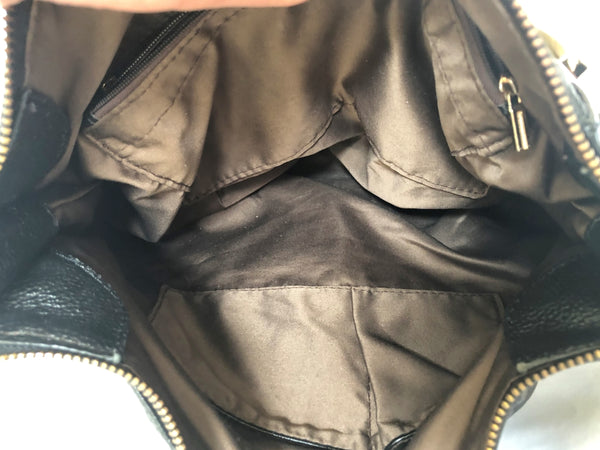Tiffany & Fred Black Leather Shoulder Bag - CLEARANCE