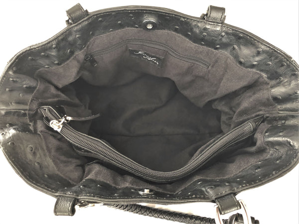 Isabella Adams Black Leather Bag