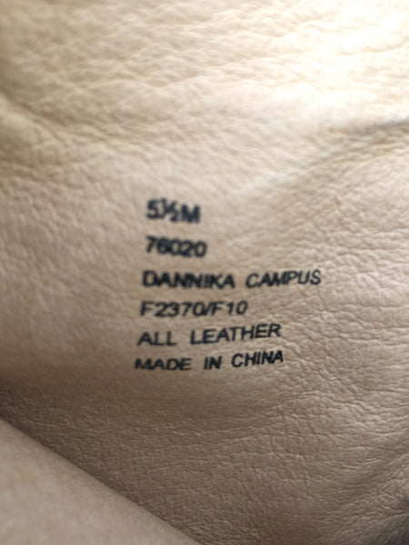Frye Size 5.5 Dannika Campus Black Boots