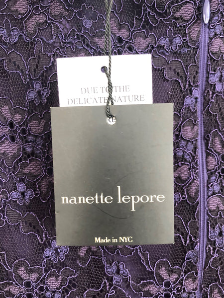 Nanette Lepore NEW Size 2 Ming Frock in Eggplant Dress