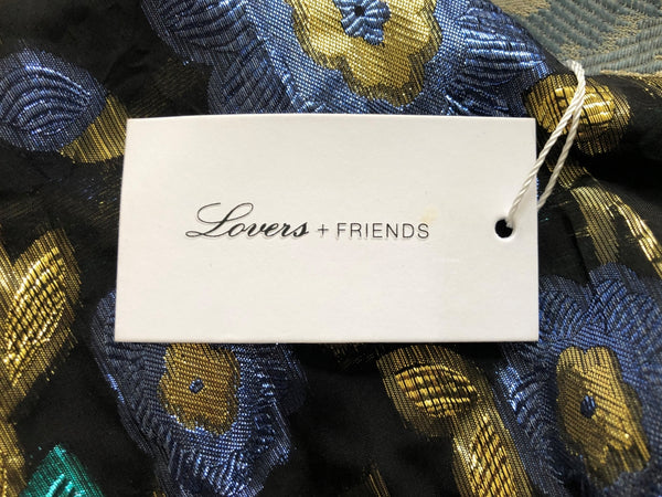 Lovers + Friends NEW Size XS Metallic Floral Rhode Cami