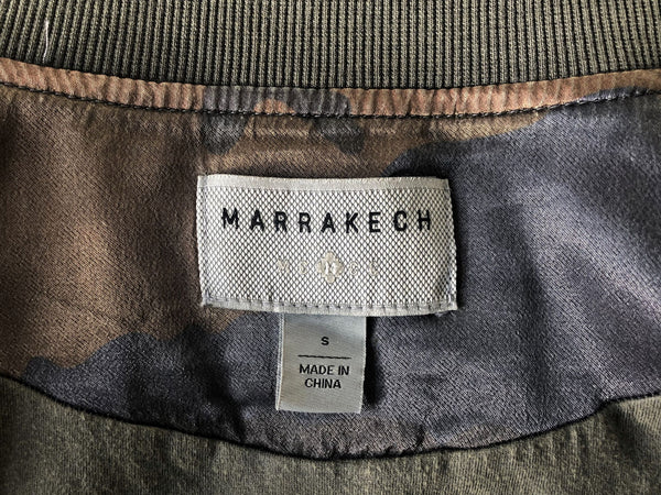 Marrakech Anthropologie SMALL Satin Camo Jacket
