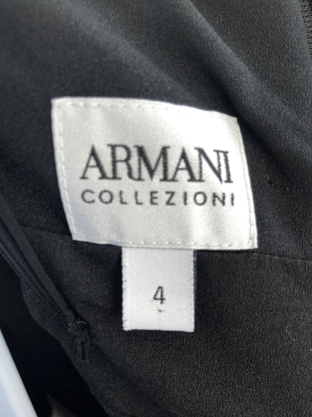 Armani Collezioni Authentic Size 4 Black Silk Gown - RETAILED AT $1,695