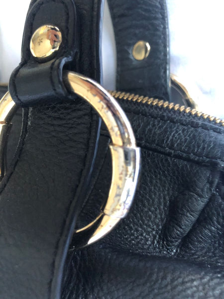 Michael Kors Black Leather Shoulder Bag