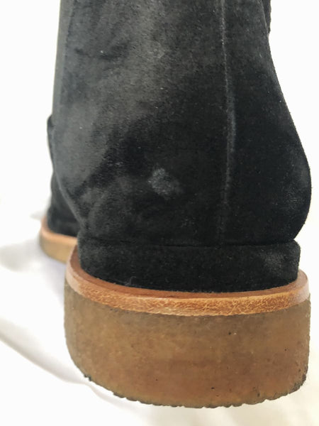 VINCE Size 6 Chelsea Black Suede Booties