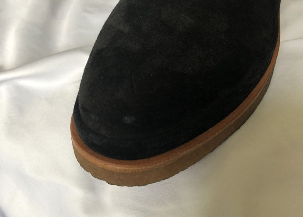 VINCE Size 6 Chelsea Black Suede Booties