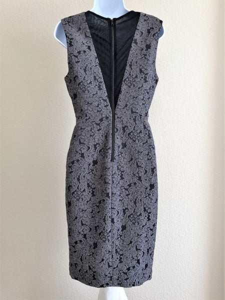 Alice + Olivia NEW Size 8 Baylee Gray Lace Dress