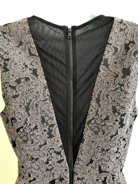 Alice + Olivia NEW Size 8 Baylee Gray Lace Dress