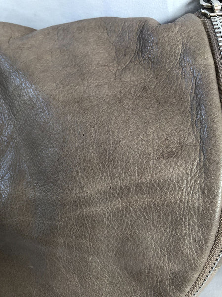 Sundance Gray Leather Cross Body Bag